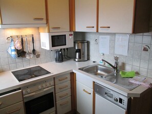 Microwave, oven, dishwasher, highchair