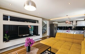 TV connectée, lecteur de DVD, baby-foot, table de tennis de table