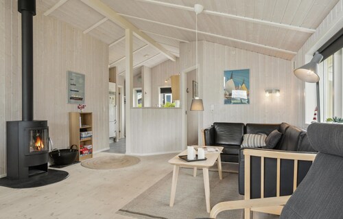 Beach front home in Rudkøbing with sauna