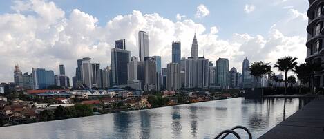 Outdoor pool, an infinity pool