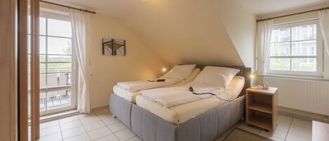 2 bedrooms, in-room safe, travel crib, WiFi