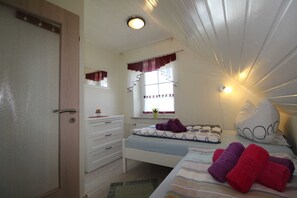 2 bedrooms, in-room safe, iron/ironing board, travel crib