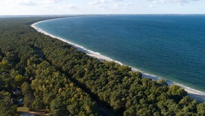 Vlak bij het strand
