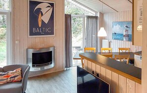 Fernseher, Kamin, DVD-Player