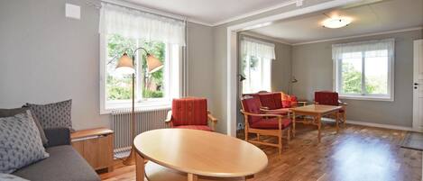 Televisión y chimenea