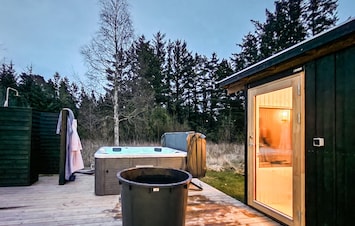 Utendørs boblebad