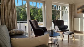 Una televisión, una chimenea