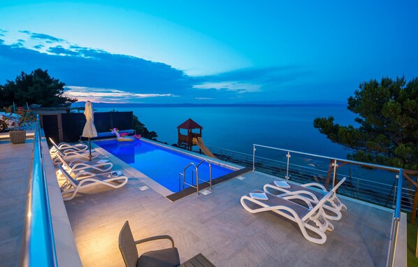 A heated pool