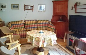 Tv, eldstad och dvd-spelare