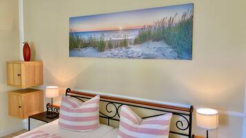 1 bedroom, iron/ironing board, travel crib, WiFi