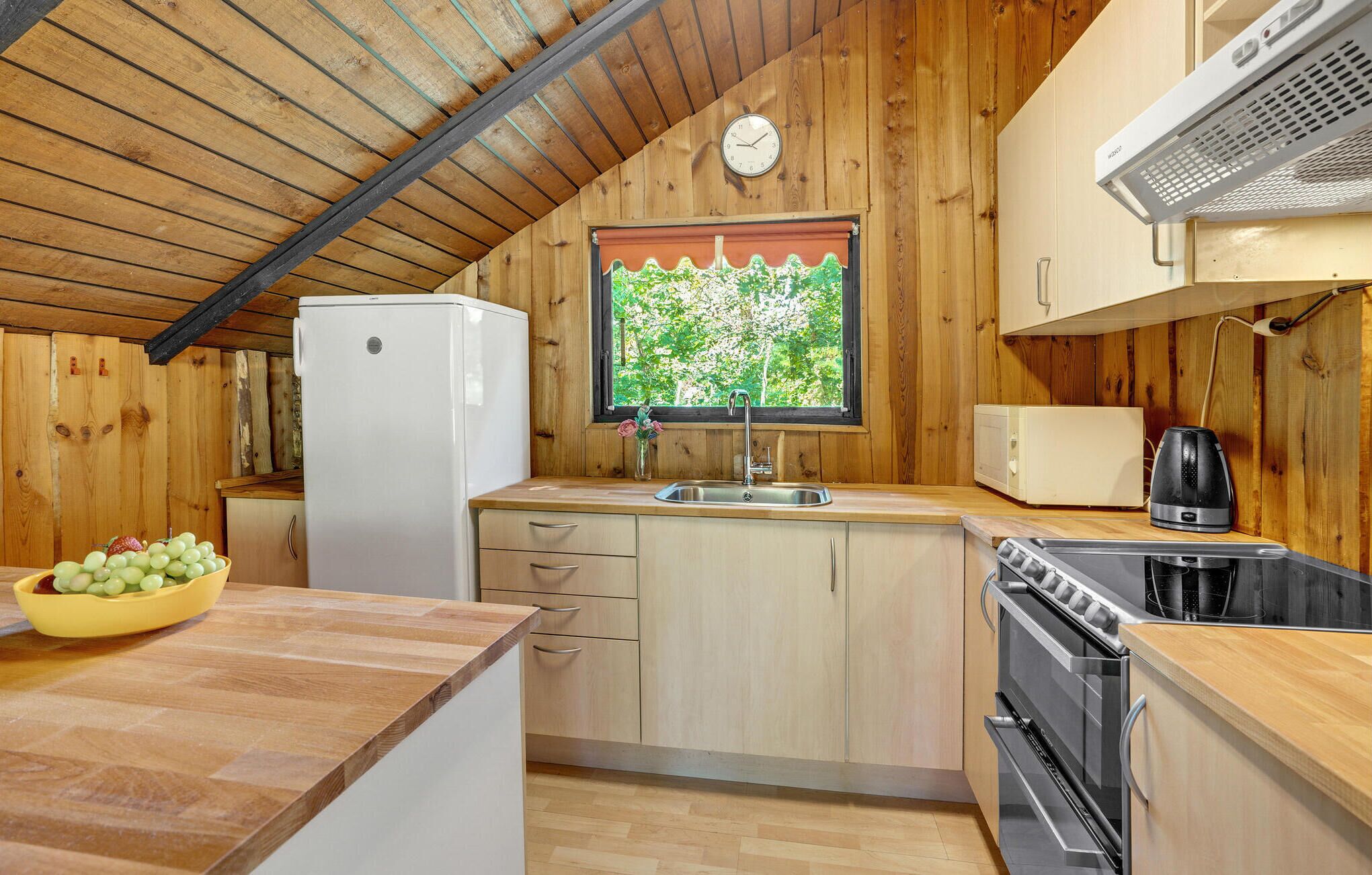 Réfrigérateur, plaque de cuisson, cafetière/bouilloire