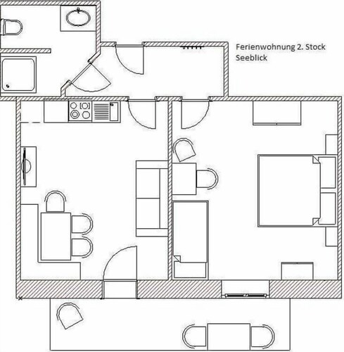 Apartment Lake View 2. Stock - Pension Winter Am Irrsee 4 Edelweiss