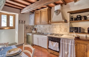 Réfrigérateur, micro-ondes, plaque de cuisson, lave-vaisselle