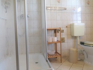Shower, hair dryer, soap, toilet paper - Lod - Kuhtz - Apartment (Loddin)