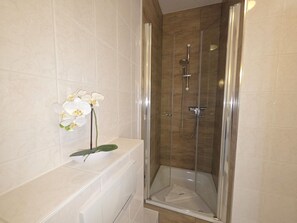 Shower, hair dryer