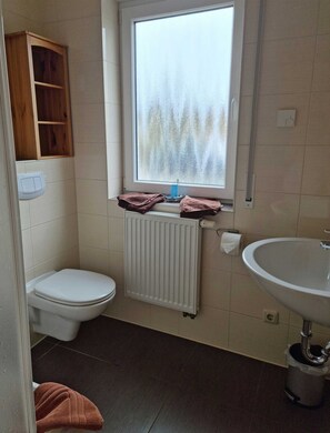 Towels, soap, toilet paper