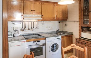 Réfrigérateur, micro-ondes, plaque de cuisson, lave-vaisselle