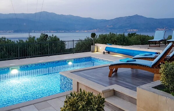 A heated pool