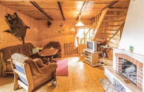Fernseher, Kamin