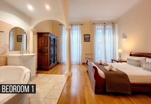 3 bedrooms, iron/ironing board, free Internet