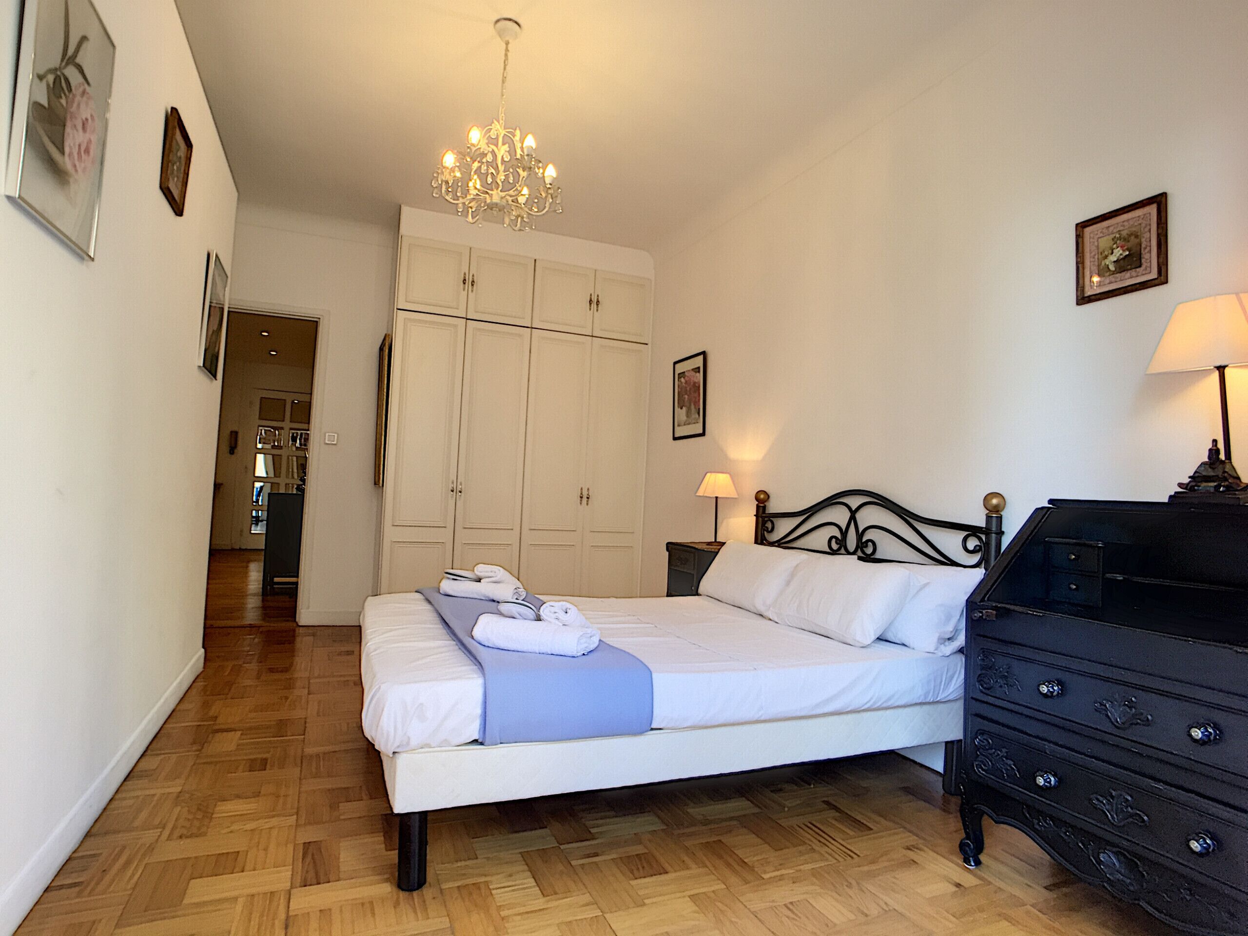 2 bedrooms, iron/ironing board