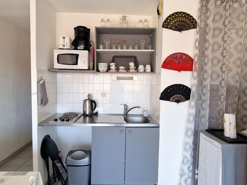 Banyuls-sur-Mer: Apartamento T2 con terraza cubierta y parking privado