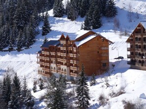 Exterior - Studio loft cabin - 5 ppl, 400m from slopes with parking, pets allowed (Auris)