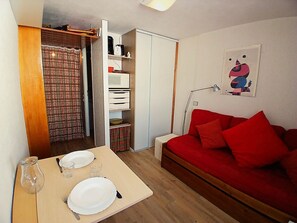 Living area - Cozy studio for 2 in Tignes, pets allowed, at the foot of slopes (Tignes)