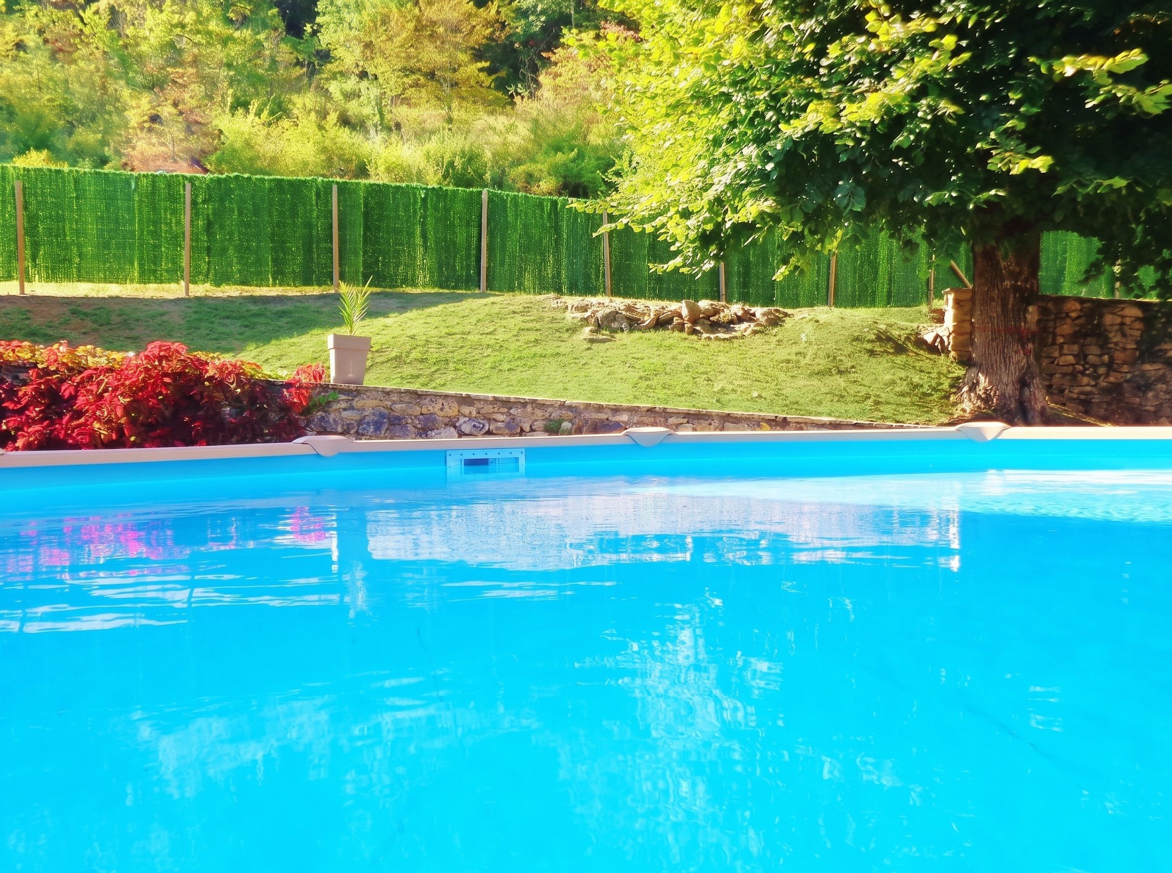Vue sur piscine
