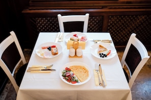 Daily buffet breakfast (EUR 12 per person)