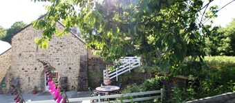 Charming 19th-Century Restored Watermill, Secluded Retreat with Fireplace, Terrace & Modern Amenities