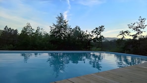 Piscina coperta, una piscina riscaldata