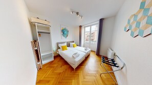 2 soverom, strykejern/-brett, reiseseng for barn og wi-fi (inkludert)