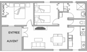 Floor plan - Les Lavandes - MOISSAC BELLEVUE (MOISSAC BELLEVUE)
