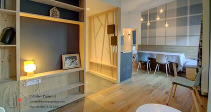 Comfortable and bright family apartment with skis on your feet