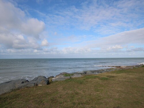 Charming Stone House with Garden Near Surville's Protected Beaches