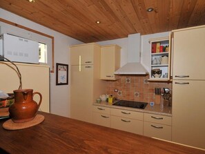 Microwave, stovetop, dishwasher, coffee/tea maker