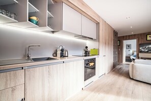 Fridge, microwave, oven, dishwasher - MERANTI - Design apartment with spa and gym (Montriond)