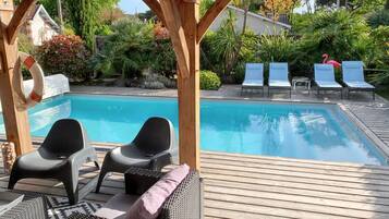 A heated pool