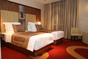 Premium bedding, minibar, in-room safe, desk