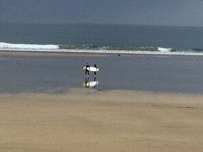 En la playa 
