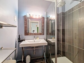 Shower, hair dryer