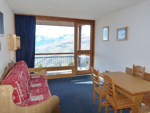 TV - 2-room apt 5 pers, southwest balcony, Arc 1800 (Les Arcs 1800)