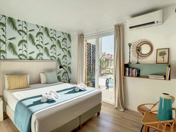 1 bedroom, iron/ironing board, free Internet