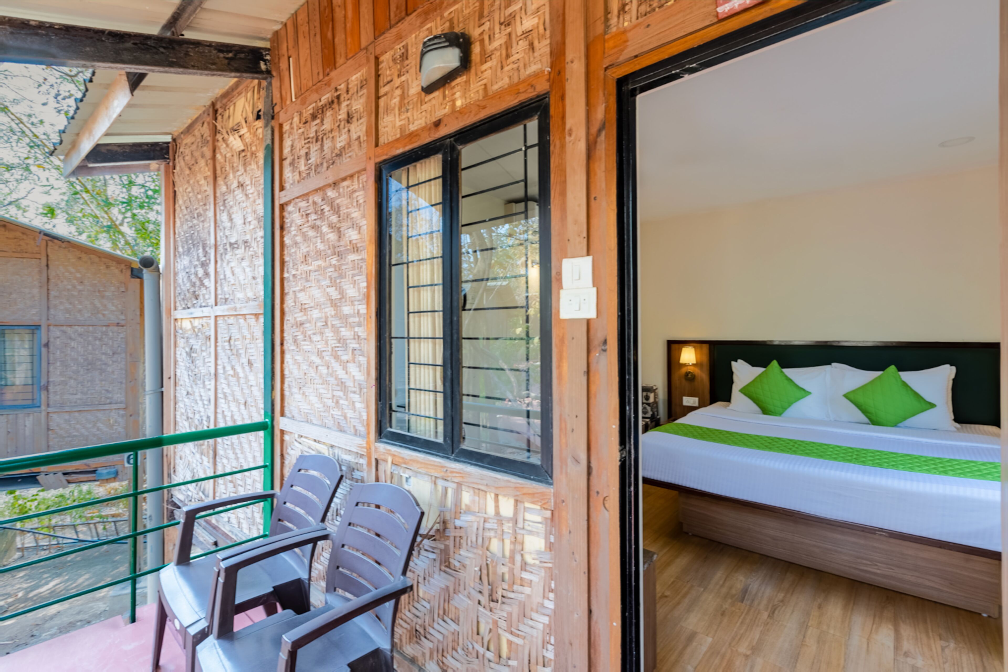 Tree Top AC Room | Desk, rollaway beds, bed sheets