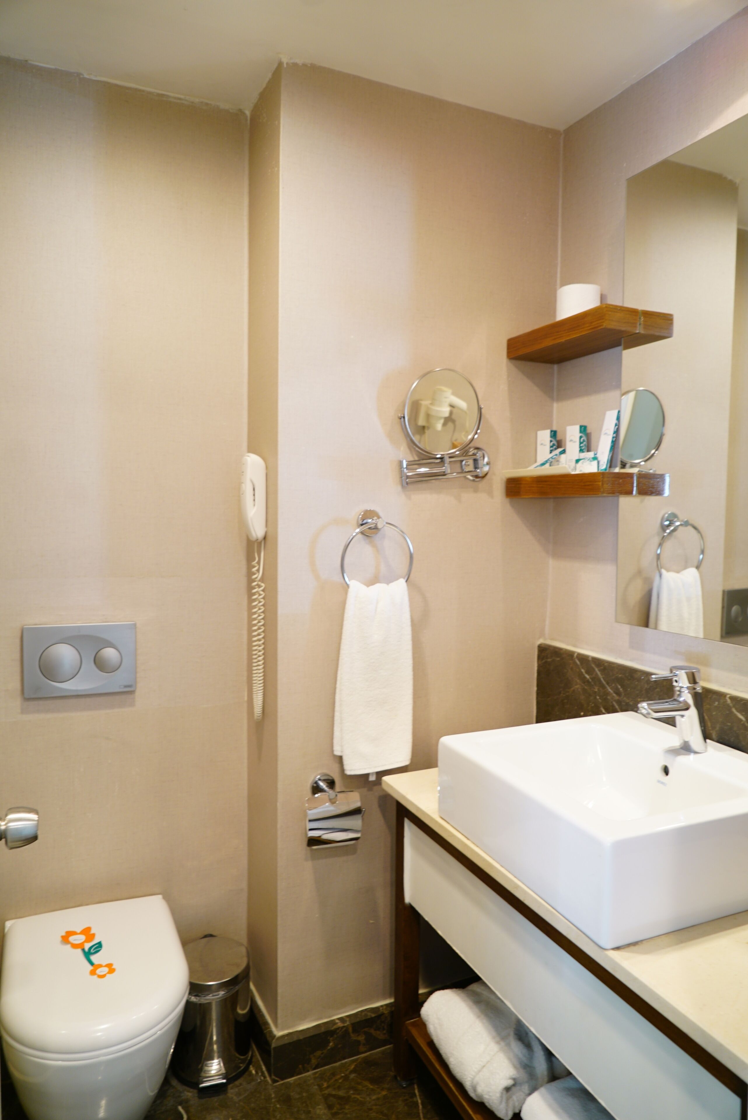 shower, free toiletries, hair dryer, bathrobes