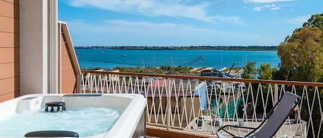 Deluxe Suite, Hot Tub, Sea View | View from room