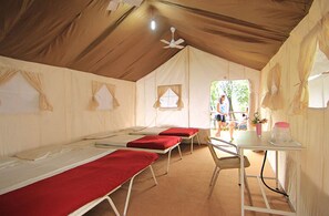 Regular AC Tent | Rollaway beds, bed sheets - Nature Trails Kundalika, Kolad (Roha)