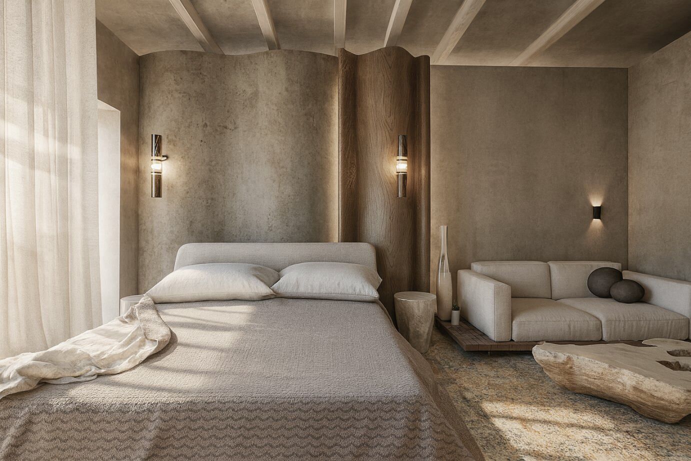 ミニバ ー (無料)、セーフティボックス (室内)、デスク、遮光カーテン