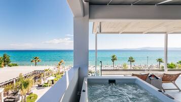 Maisonette, Whirlpool, Meerblick | Blick vom Balkon